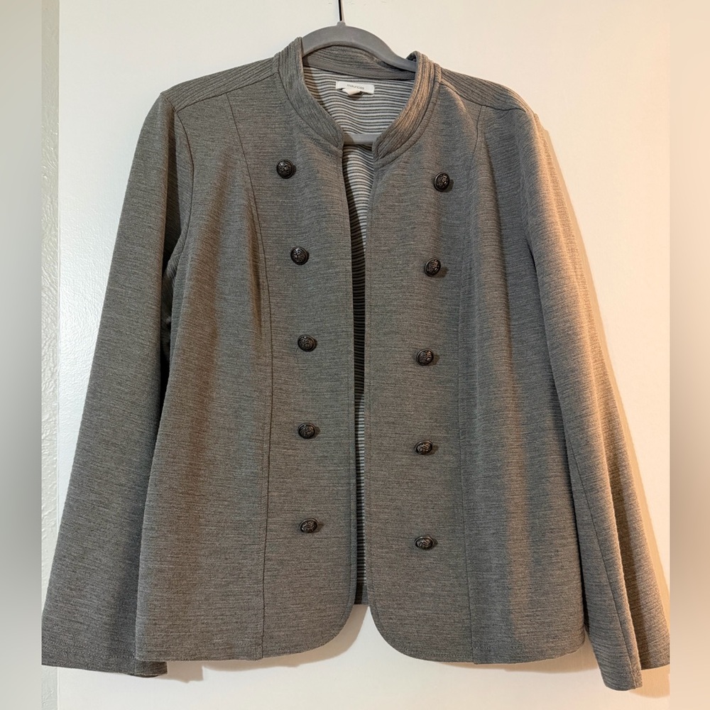Maurices Charcoal Double-Breasted Blazer
